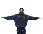 “YAHWEH” - Multi-Colored Gemstone Hoodie