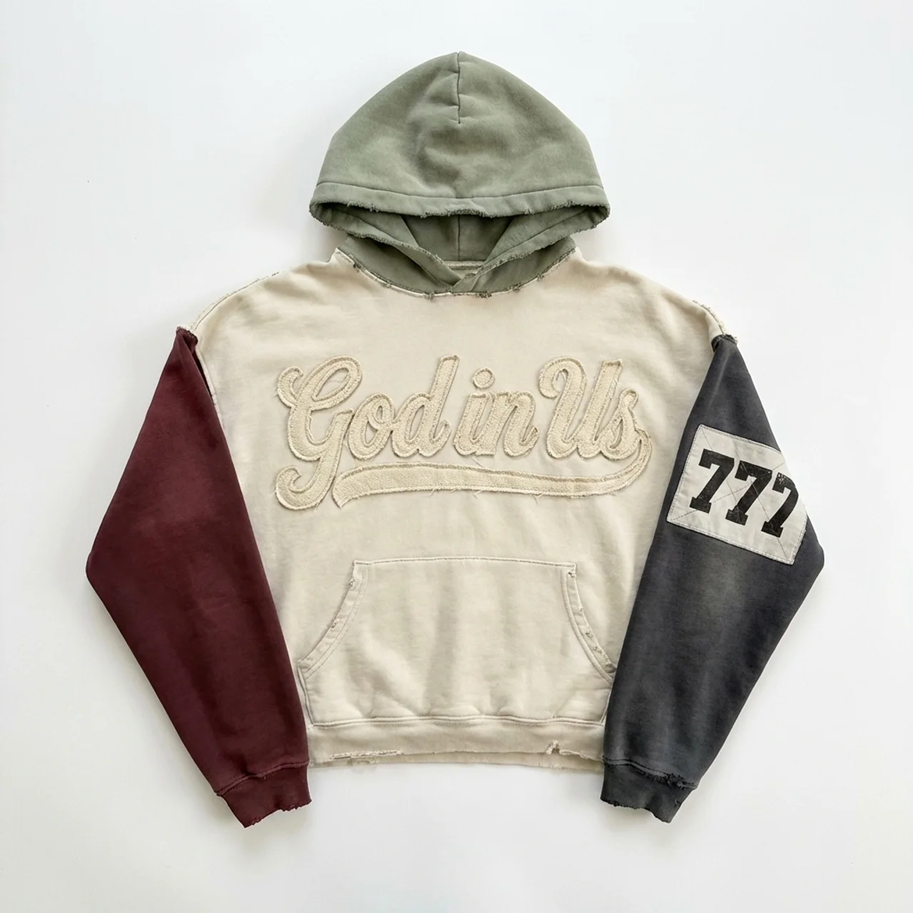 Covenant 777 - Appliqué Contrast Hoodie